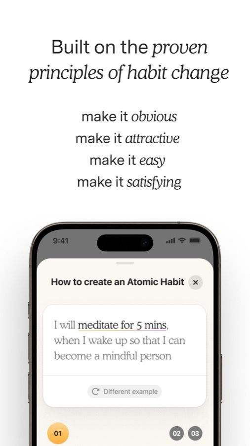 Atoms screenshot from its App Store listing