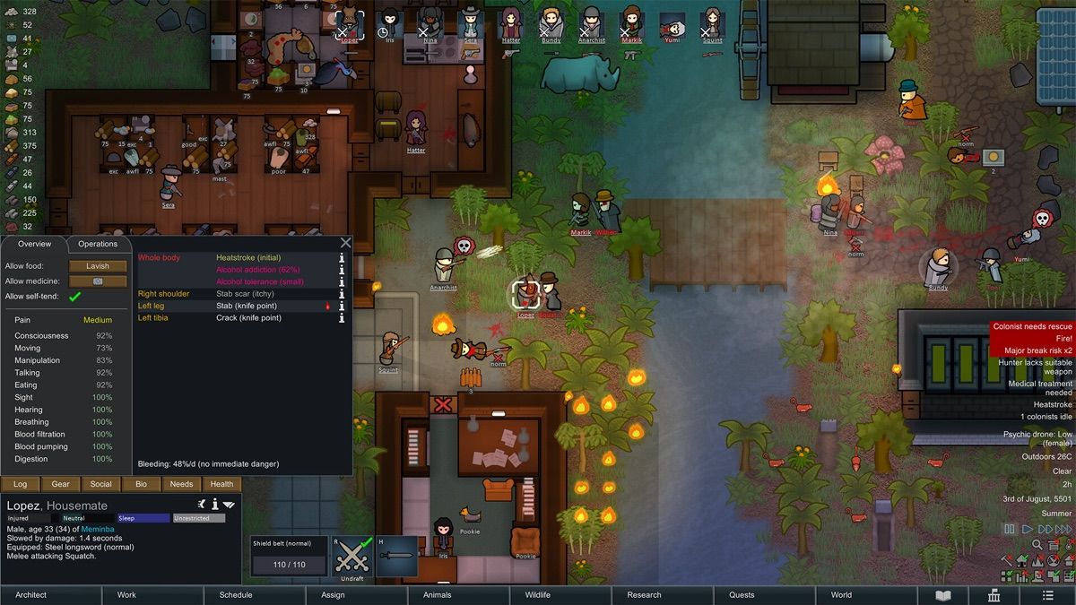 rimworld screenshot from its App Store listing