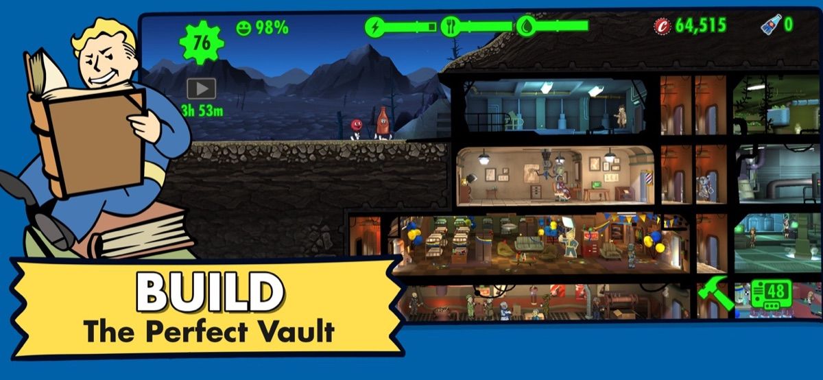 Fallout Shelter screenshot from its App Store listing