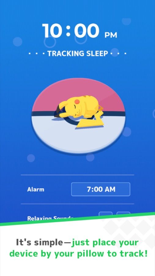 Pokémon Sleep screenshot from its App Store listing