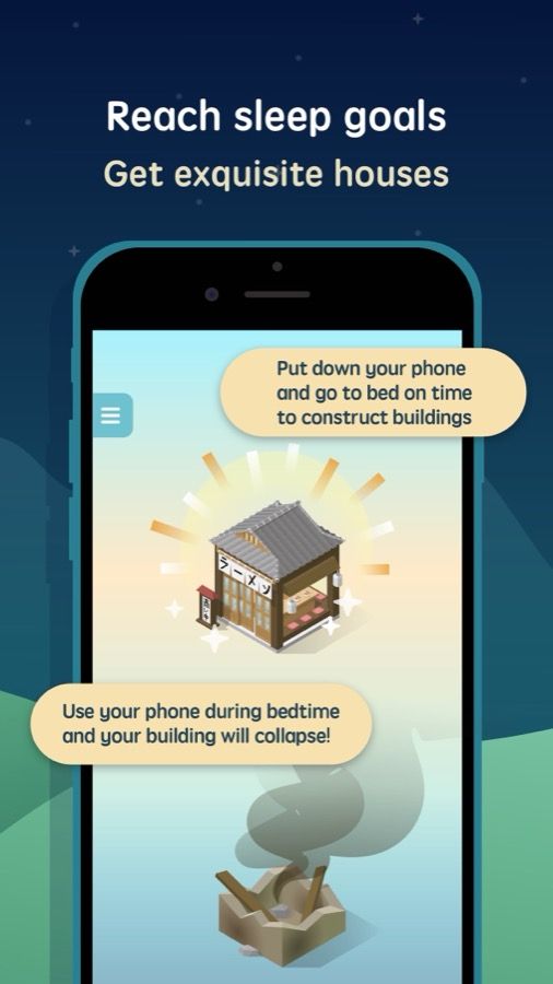SleepTown screenshot from its App Store listing